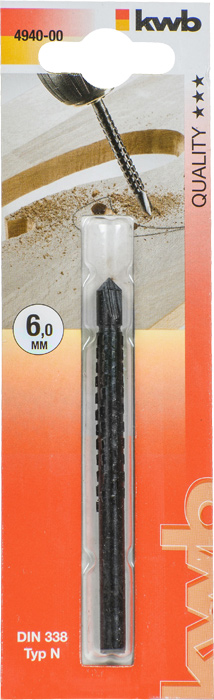 Burgija za glodanje 6mm za drvo/plastiku KWB(5985)